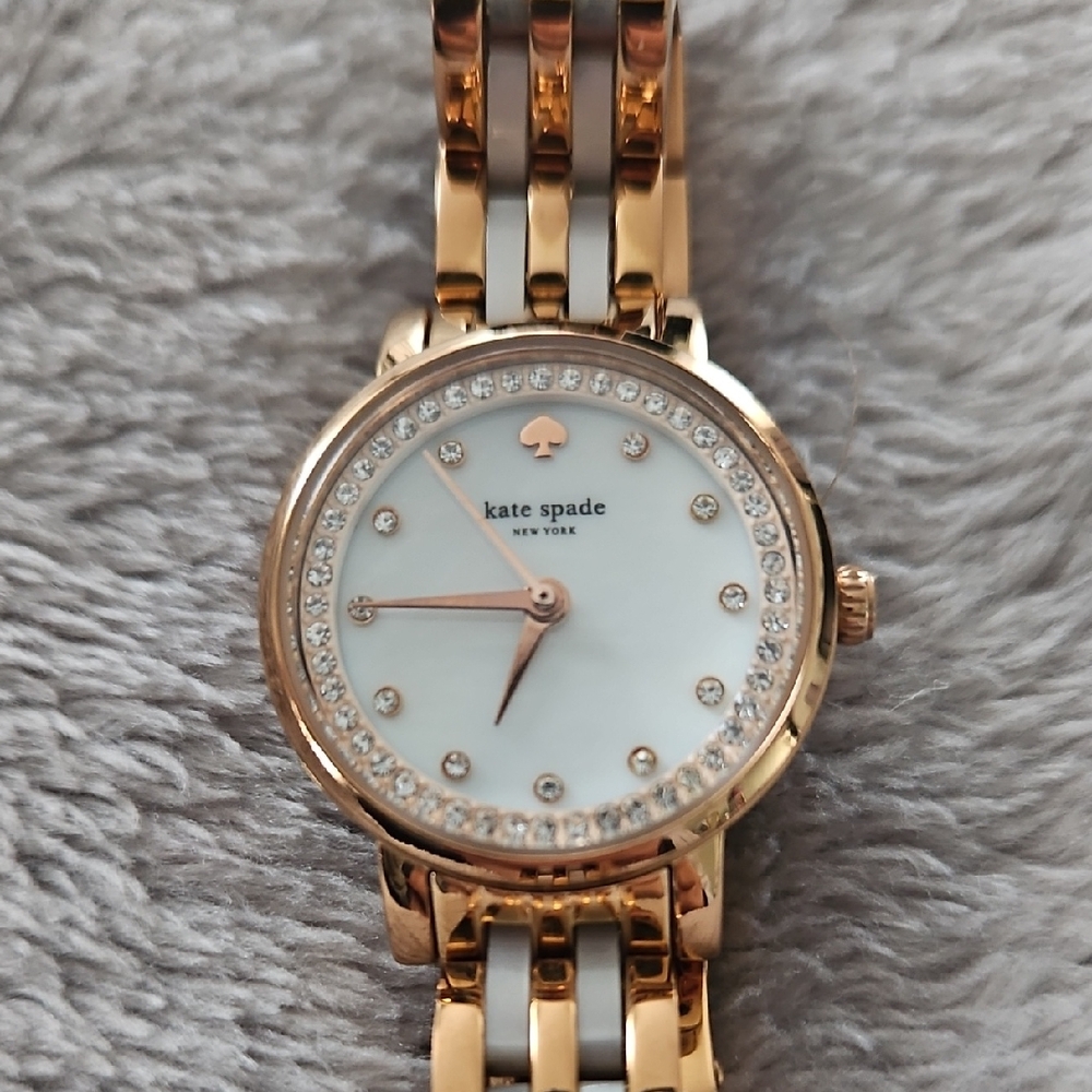 Kate Spade Gold and Silver Crystal Watch